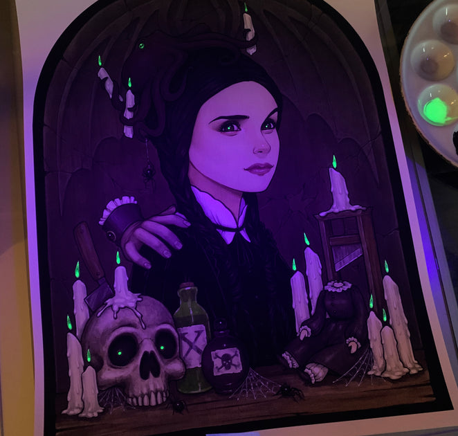 Glenn Arthur's Wednesday Addams on The People's Printshop – The